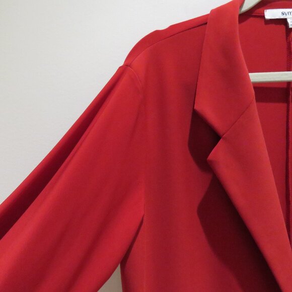 SYMPLI The Blazer in Red Stretch Jersey Lagenlook Comfort Travel Size US 12 NWT - Picture 6 of 12